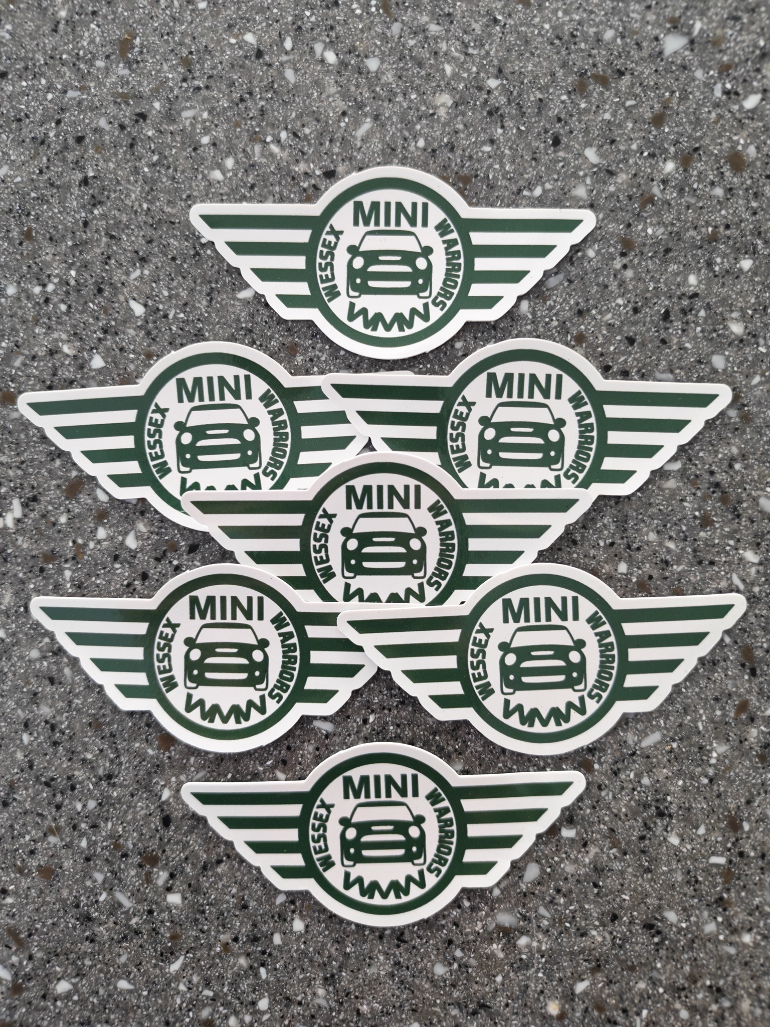 Wessex MINI Warriors Club Window Cling - Image 2
